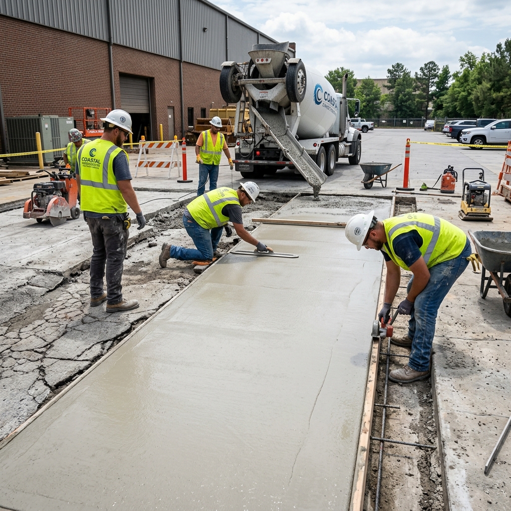 Professional concrete replacement and repair